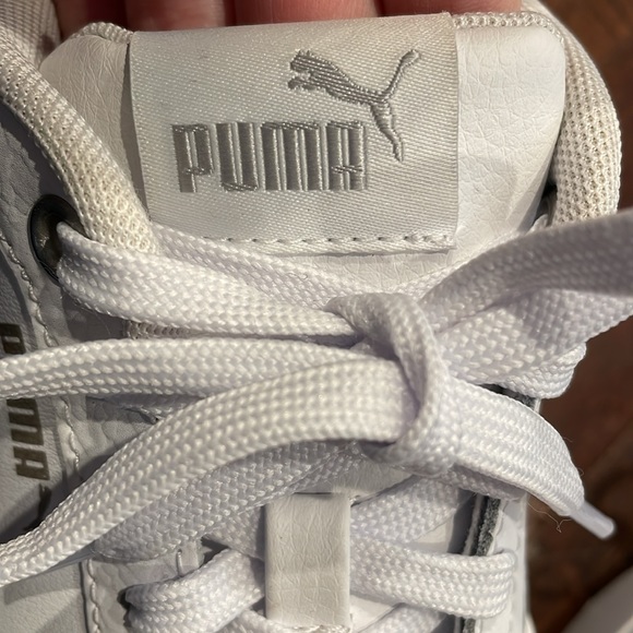 Womens White Puma Sneakers - Picture 5 of 6
